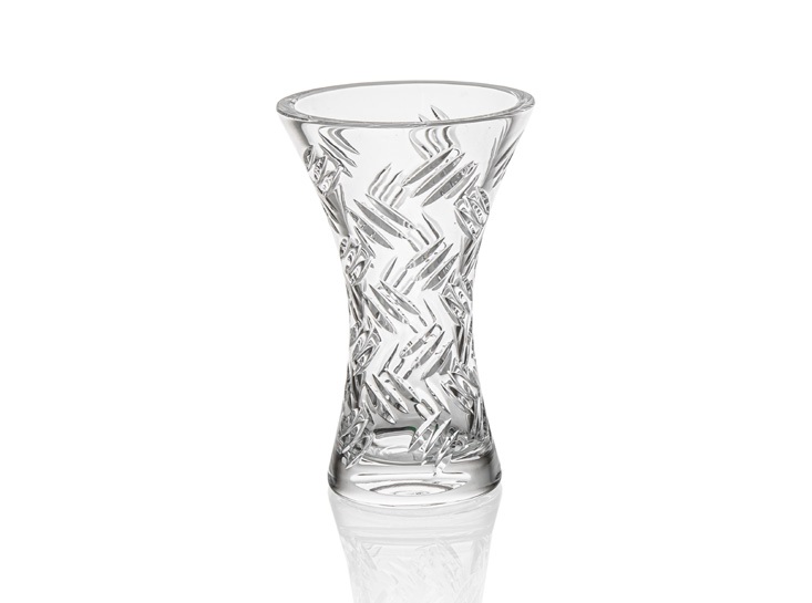Křišťálová váza X, INDUSTRY, Gold Crystal, 15,5 cm