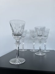 Broušené sklenice na noze, Glamour Crystal, 80 ml, 5 ks Broušené sklenice na noze, Glamour Crystal, 80 ml, 5 ks