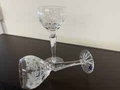 Poháre na víno s brúseným vzorom, Glamour Crystal, 220 ml, 2ks Poháre na víno s brúseným vzorom, Glamour Crystal, 220 ml, 2ks