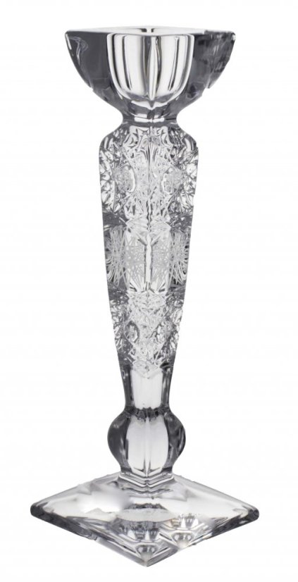 Broušený svícen, Royal Crystal, 21 cm