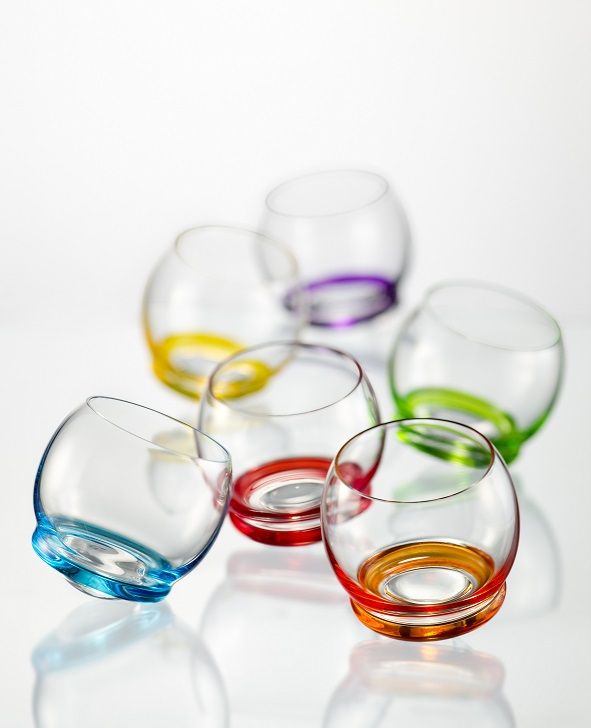 Sada barevných sklenic, Crystalex, CRAZY, 390 ml, 6 ks
