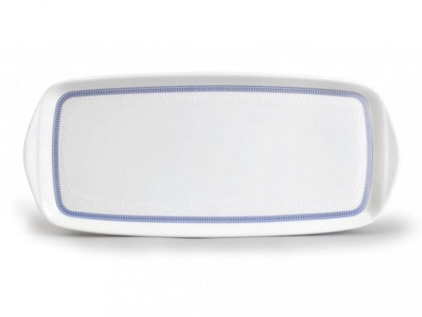 Podnos, THUN,  Modrá krajka, 35 cm