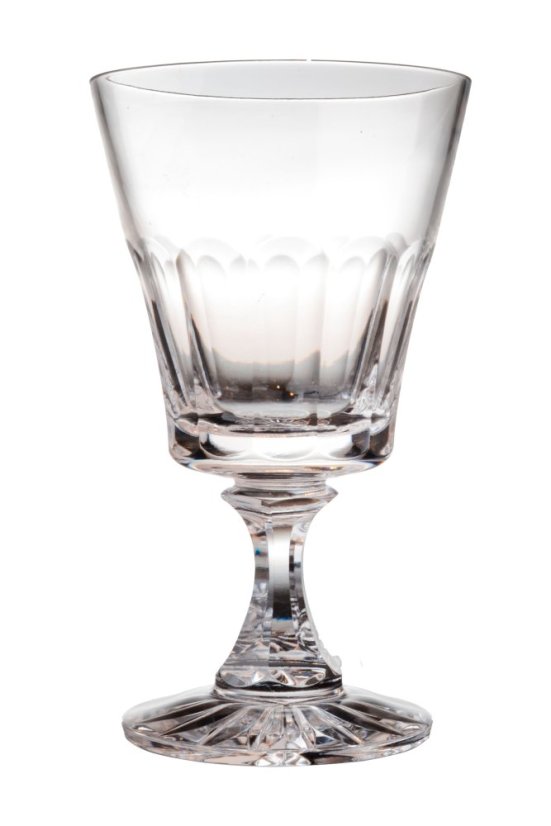 Broušená sklenice na víno 240 ml, Glamour Crystal, 1 ks