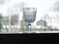 Broušené sklenice na víno, Glamour Crystal, 220 ml, 6 ks