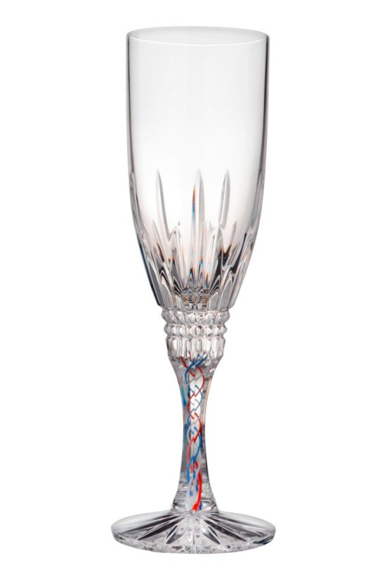 Broušená sklenice na šampaňské 160 ml, Glamour Crystal, 2 ks