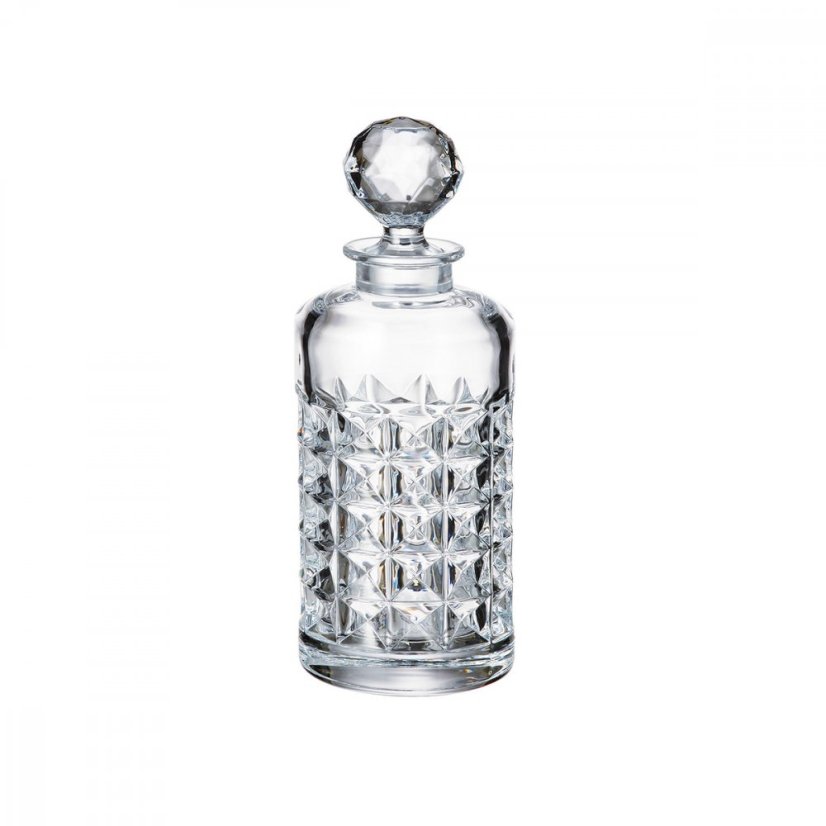 Sklenená fľaša na whisky, Crystalite Bohemia, DIAMOND, 650 ml