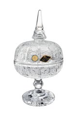 Broušená dóza na noze 23 cm | Royal Crystal Broušená dóza na noze 23 cm | Royal Crystal