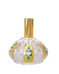 Broušený flakon s rozprašovačem - zlatý, Aurum Crystal, 150 ml