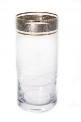 Sklenice long, zlato - platina, Gold Crystal, 350 ml