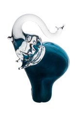 Krištáľový slon farebný, Jaroš Glass, 16 cm