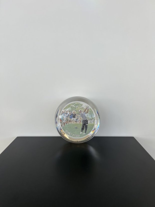 Skleněné těžítko s obrázkem Tiger Woods, 1 ks