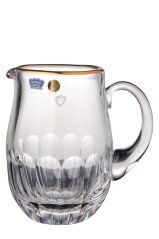 Brúsený džbán s pozláteným okrajom 600 ml, Glamour Crystal, 1 ks