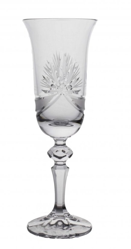 Broušené sklenice na šampaňské, Royal Crystal, 150 ml