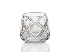 Křišťálová váza, BORDER, Gold Crystal, 12,8 cm