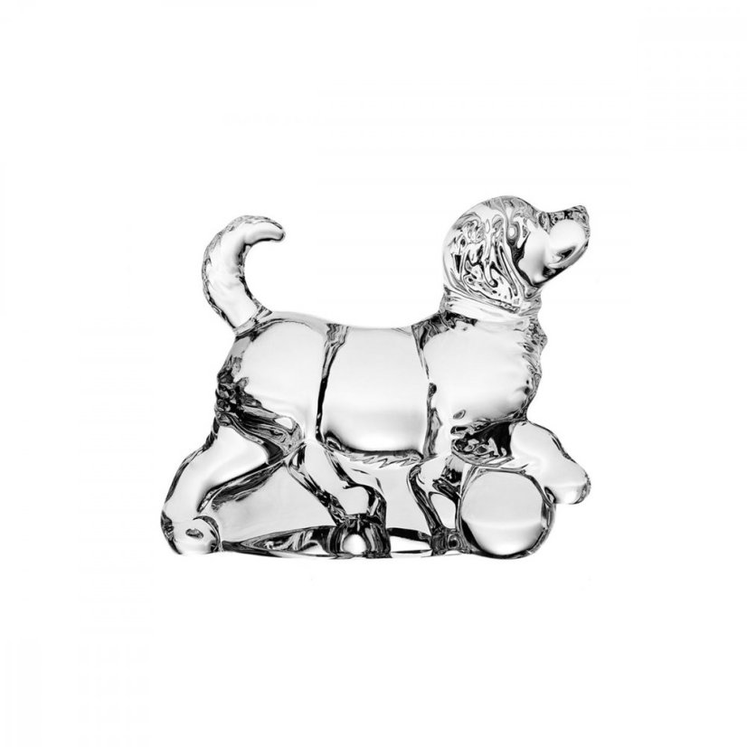 Figurka Pes, Crystal Bohemia, 13 cm