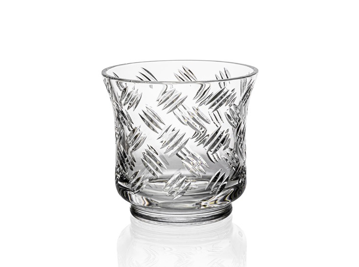 Křišťálová váza, INDUSTRY, Gold Crystal, 19 cm