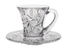 Broušený čajový set WELLINGTON 75 ml – Royal Crystal