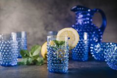 Pohár Hobnail 250 ml – Jílok Glassworks, svetlo modrá Pohár Hobnail 250 ml – Jílok Glassworks, svetlo modrá