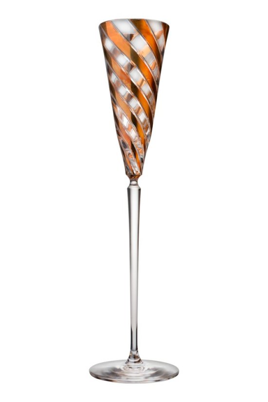Sklenice se zlacenými pruhy 160 ml, Glamour Crystal, 1 ks