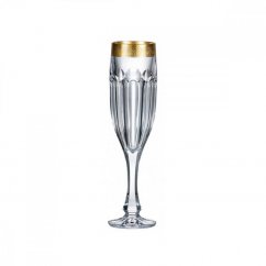 Sklenice na šampaňské, SAFARI zlato, Crystalite Bohemia, 150 ml