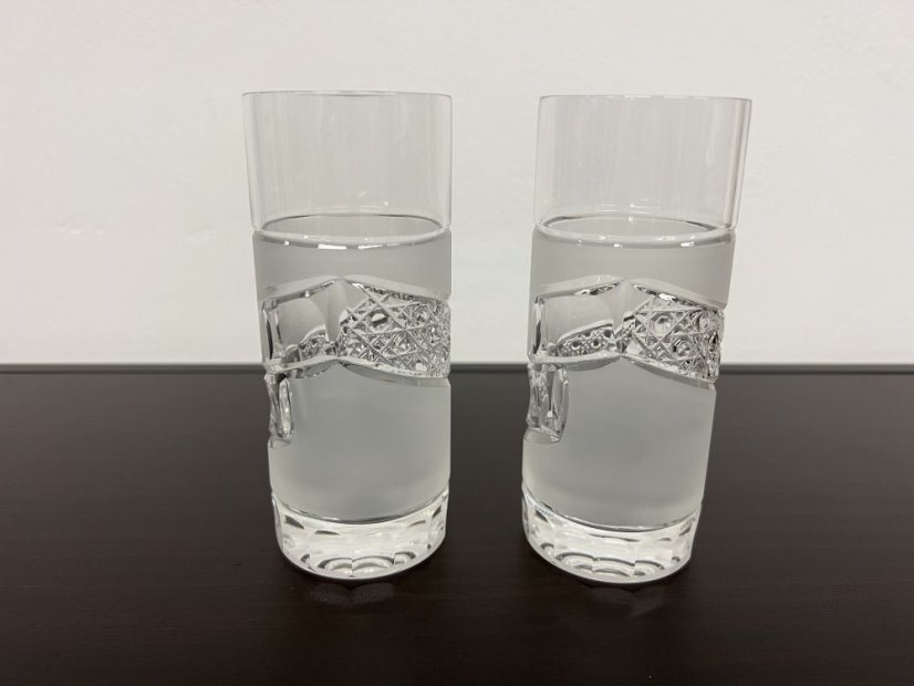 Set broušených sklenic long, Glamour Crystal, 350 ml, 2 ks