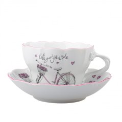 Porcelánová šálka Dámske kolo – radosť z každého dúšku