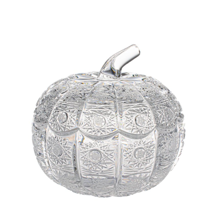 Brúsená dóza tekvica, Royal Crystal, 18 cm