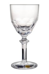 Broušená sklenice na víno 130 ml, Glamour Crystal, 6 ks