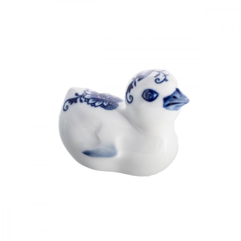 Kuřátko, Český porcelán Dubí, CIBULÁK, 8 cm Kuřátko, Český porcelán Dubí, CIBULÁK, 8 cm