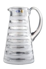 Skleněný džbán s pruhy, Glamour Crystal, 1300 ml