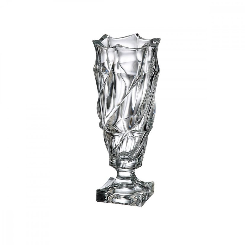 Křišťálová váza na noze FLAMENCO 38 cm – Bohemia Treasury