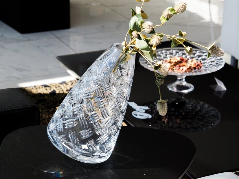 Křišťálová váza, INDUSTRY, Gold Crystal
