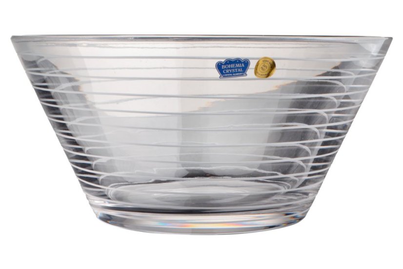 Brúsená mísa s pruhmi, Glamour Crystal
