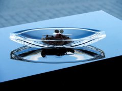 Sklenená misa Gondola, Crystal Bohemia Poděbrady