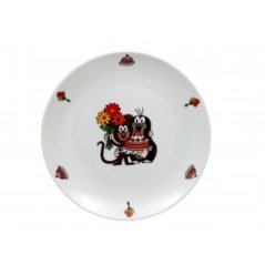 Detský plytký porcelánový tanier Krtko 21 cm | Thun