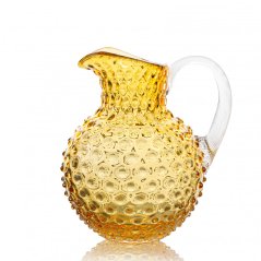 Džbán, Jílek Glassworks, HOBNAIL, Podj. amber, 2 l