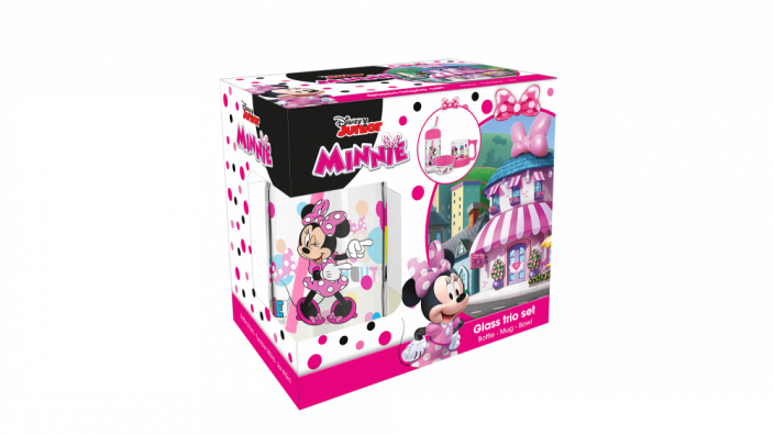 Dětský svačinový set, Minnie, Disney, 3ks