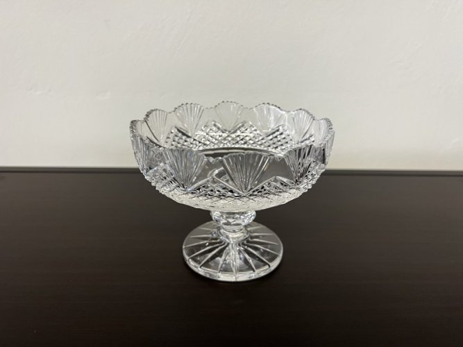Křišťálová mísa na noze, Glamour Crystal, 13 cm