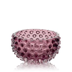 Miska, Jílek Glassworks, HOBNAIL, Světle fialová, Malá