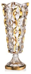 Křišťálová váza na noze, Bohemia Treasury, SAMBA-Rhapsody, 40,5 cm