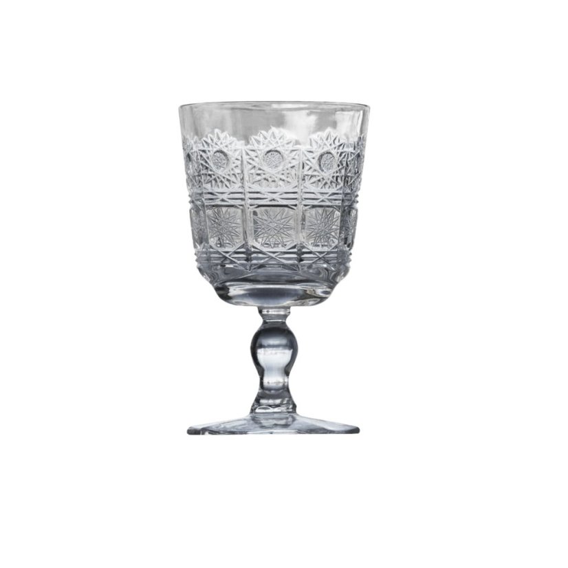 Broušené sklenice na víno, Glamour Crystal, 220 ml, 6 ks