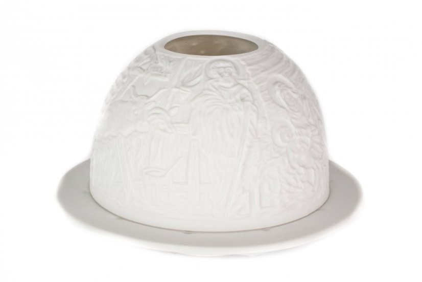 Porcelánová průsvitka na svíčku, Český porcelán Dubí, Betlém