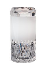 Broušená dózička bílá, Glamour Crystal, 11,5 cm