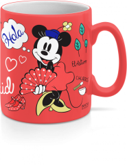 Keramický hrnek, Micky Mouse, Disney, červený 320 ml