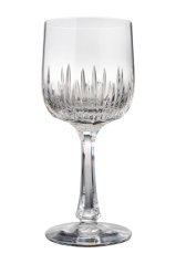 Elegantní broušené sklenice na víno Glamour Crystal – 240 ml, sada 2 ks