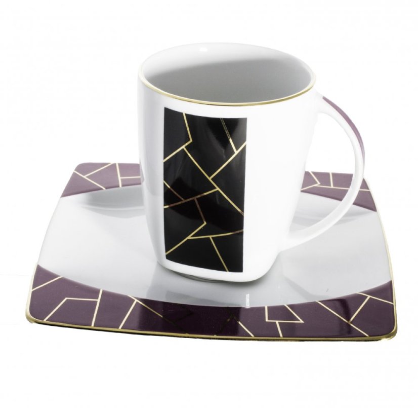 Súprava šálok a podšálok Eye, Thun – tradičný český porcelán