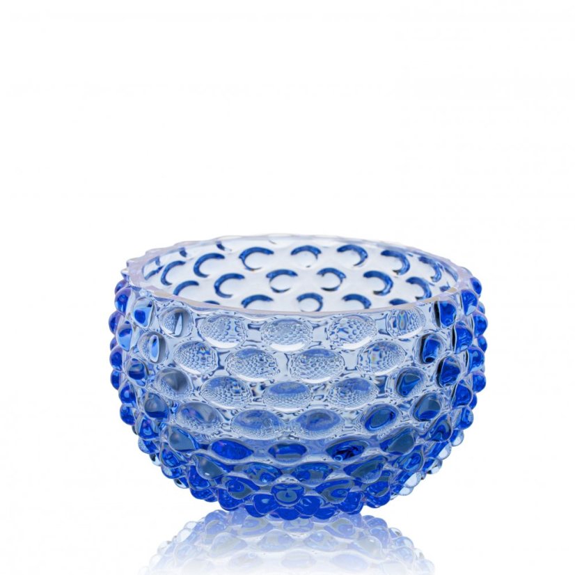 Miska, Jílek Glassworks, HOBNAIL, Modrá, Malá