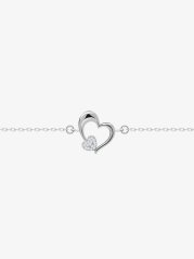 Stříbrný náramek na nohu Tender Heart – jemnost srdce od Preciosy