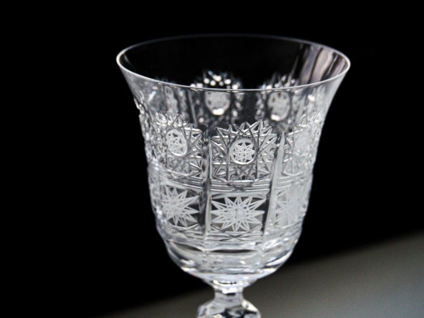 Brúsené poháre na víno, Laura, Royal Crystal, 170 ml, 6 ks