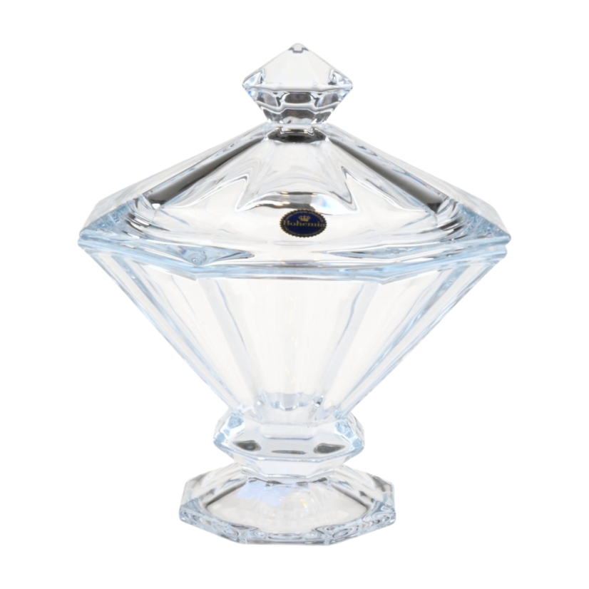 Skleněná dóza Stella – čirá dóza z českého křišťálu | Royal Crystal Skleněná dóza Stella – čirá dóza z českého křišťálu | Royal Crystal